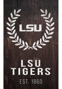 LSU Tigers Laurel Wreath Sign