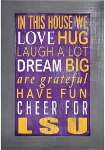 LSU Tigers In This House Picture Frame