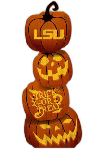 LSU Tigers Pumpkin Stack Leaner Sign