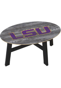 LSU Tigers Distressed Wood Purple Coffee Table