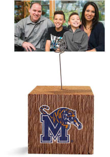 Memphis Tigers Block Spiral Photo Holder Blue Desk Accessory
