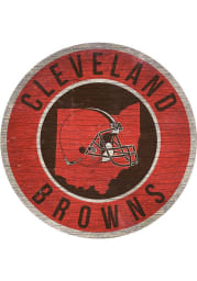 Cleveland Browns State Circle Sign
