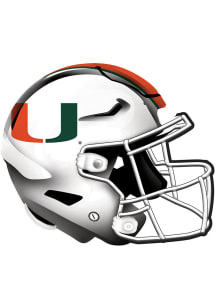 Miami Hurricanes 12in Authentic Helmet Sign