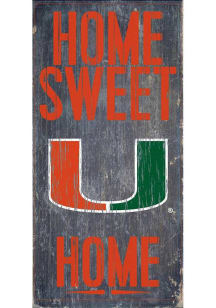 Miami Hurricanes Home Sweet Home Sign