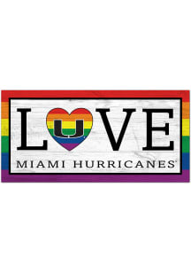Miami Hurricanes LGBTQ Love Sign
