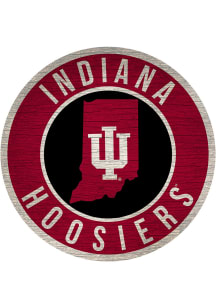 Indiana Hoosiers State Circle Sign Sign