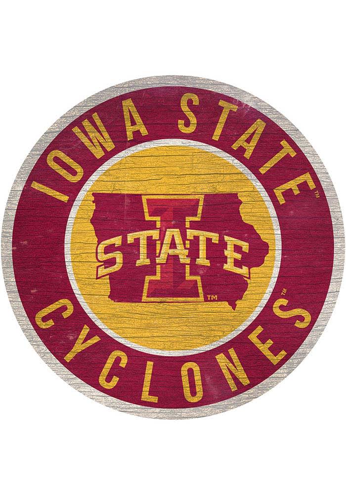 Graham Dunn This is Iowa State Cyclones Country 5.5 x 5.5 MDF Wood Tabletop Block Sign P