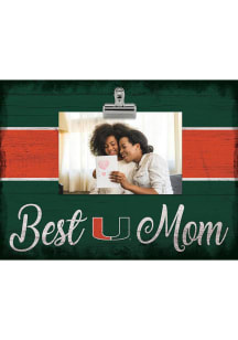 Miami Hurricanes Best Mom Clip Picture Frame