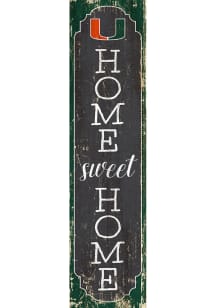 Miami Hurricanes 24 Inch Home Sweet Home Leaner Sign