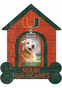 Miami Hurricanes Dog Bone House Clip Picture Frame