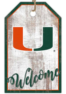 Miami Hurricanes Welcome Team Tag Sign