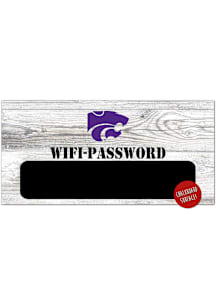 K-State Wildcats Wifi Password Sign - Purple
