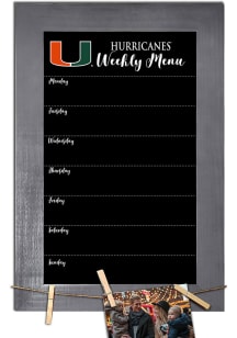 Miami Hurricanes Weekly Chalkboard Picture Frame
