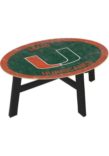Miami Hurricanes Team Color Logo Orange Coffee Table