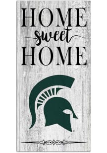 Michigan State Spartans Home Sweet Home Whitewashed Sign