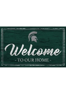 Michigan State Spartans Welcome to our Home 6x12 Sign