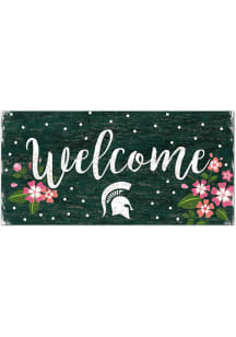 Michigan State Spartans Welcome Floral Sign
