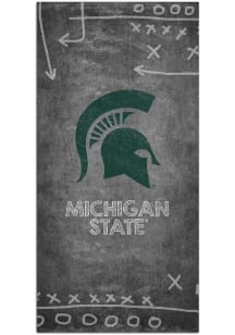 Michigan State Spartans Chalk Playbook Sign