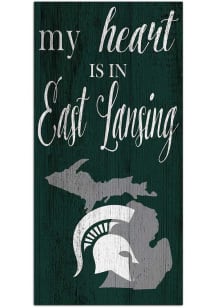 Michigan State Spartans My Heart State Sign