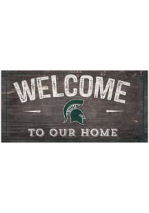 Michigan State Spartans Welcome Distressed Sign