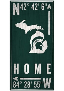 Michigan State Spartans Coordinate Sign