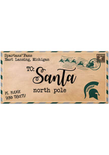 Michigan State Spartans To Santa Sign
