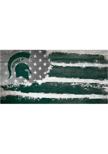 Michigan State Spartans Flag 6x12 Sign