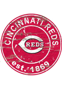 Cincinnati Reds Established Date Circle 24 Inch Sign