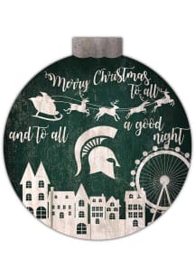 Michigan State Spartans Christmas Village Sign