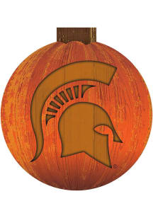 Michigan State Spartans Halloween Pumpkin Sign