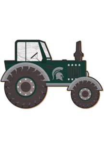 Michigan State Spartans Tractor Cutout Sign