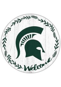 Michigan State Spartans Welcome Circle Sign