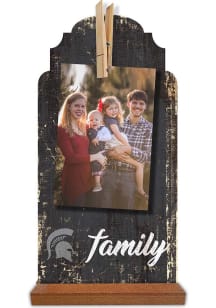 Michigan State Spartans Family Clothespin Sign