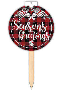Michigan State Spartans Seasons Greetings Sign