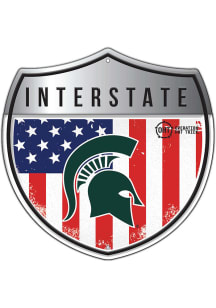 Michigan State Spartans 12in Americana Interstate Sign