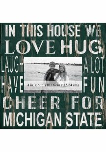 Michigan State Spartans In This House 10x10 Picture Frame