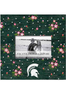 Michigan State Spartans Floral Picture Frame
