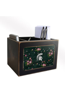 Michigan State Spartans Floral Desktop Organizer Desk Accessory