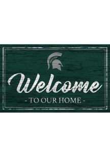 Michigan State Spartans Team Welcome 11x19 Sign
