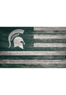Michigan State Spartans Distressed Flag Picture Frame