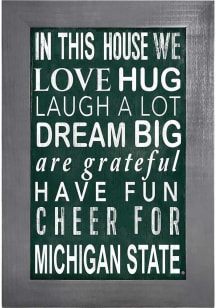 Michigan State Spartans In This House Picture Frame