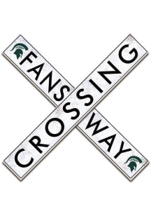 Michigan State Spartans 48 Inch Fans Way Crossing Wall Art