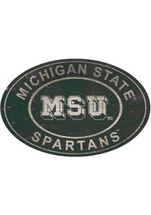 Michigan State Spartans 46 Inch Heritage Oval Sign