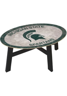 Michigan State Spartans Team Color Logo Green Coffee Table