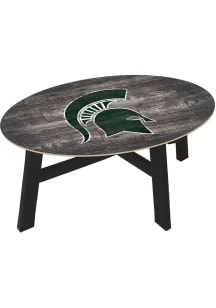 Michigan State Spartans Distressed Wood Green Coffee Table