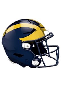 Michigan Wolverines 24in Helmet Cutout Sign - Blue