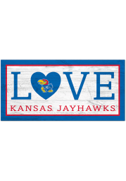 Kansas Jayhawks 6X12 Love Sign