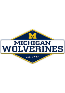 Michigan Wolverines Diamond Panel Sign