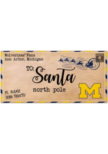 Blue Michigan Wolverines To Santa Decor