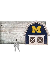 Michigan Wolverines Team Barn Key Holder Sign